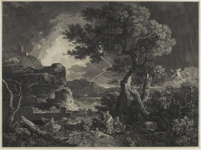 Niobe Çocuklarının Yıkımı, 1761 by William Woollett