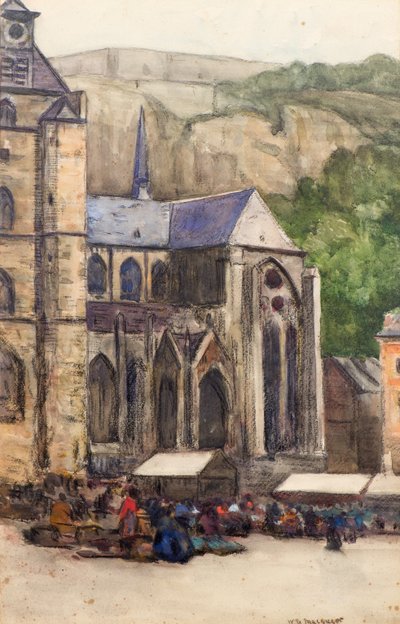 Pazar Yeri, Dinant (suluboya) by William York MacGregor