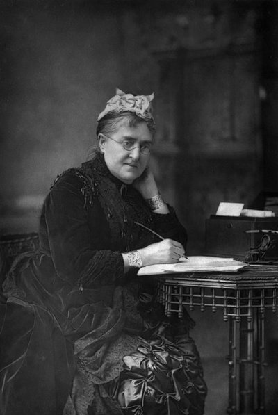 Eliza Lynn Linton 1822-1898, İngiliz romancı, denemeci ve gazeteci, 1890. by William and Daniel Downey