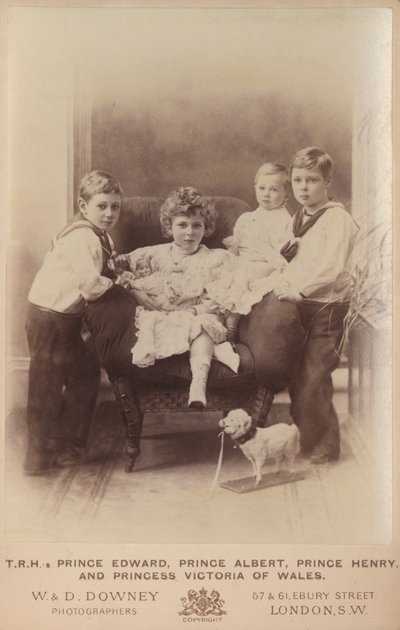 Prens Edward, Prens Albert, Prens Henry ve Galler Prensesi Victoria by William and Daniel Downey