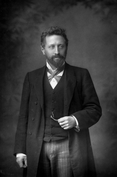 Profesör William Edward Ayrton 1847-1908, İngiliz fizikçi ve elektrik mühendisi, 1893. by William and Daniel Downey