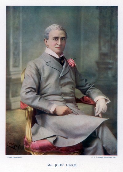 Sir John Hare, İngiliz aktör ve Garrick Tiyatrosu yöneticisi, 1901. by William and Daniel Downey