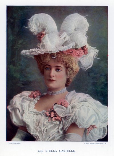 Stella Gastelle, oyuncu, 1901. by William and Daniel Downey