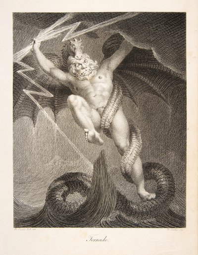 Tornado, bar. 1795 (gravür) by William and Fuseli Henry Blake