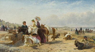 1864 yılında Weston Sands (tuval üzerine yağlı boya) by William and Havell Edmund Hopkins