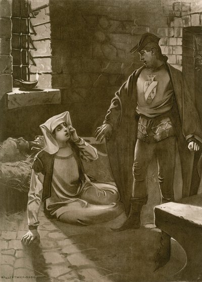 Il Trovatore, Perde IV sahne iv (lito) by William de Leftwich (after) Dodge