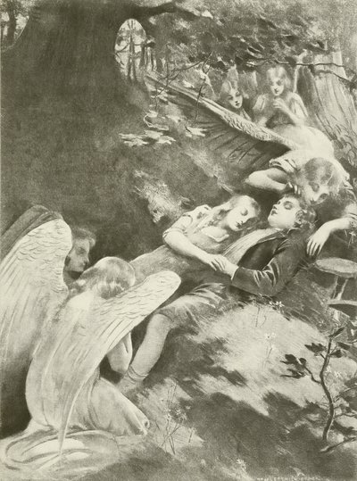 Hansel ve Gretel, II. Perde sahnesi (gravür) by William de Leftwich Dodge
