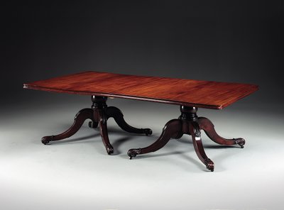 İrlandalı George IV iki ayaklı yemek masası, c.1825 (maun) by Williams and Gibton (attr. to) Mack