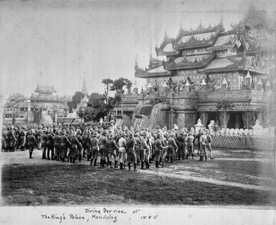 ?Kralın Sarayında İlahi Hizmet, Mandalay, 1885?. by Willoughby Wallace Hooper