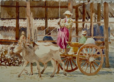 908 Thaung Tho pazarı, çifte kapalı by Wilson Clive