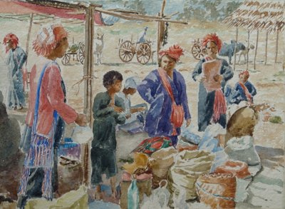 937 Eve dönüş yolculuğunu bekliyorum, Thaung Tho by Wilson Clive