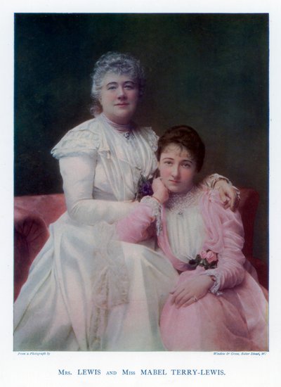 Bayan Lewis Kate Terry ve Bayan Mabel Terry-Lewis, İngiliz aktrisler, 1901. by Window and Grove