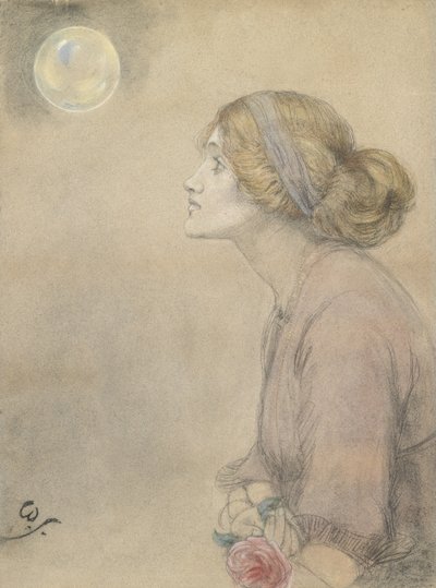 Gertrude Sandys (kağıt üzerinde pastel) by Winifred Sandys