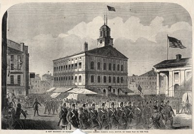 Massachusetts Gönüllülerinden Yeni Bir Alay Savaşa Giderken Boston
