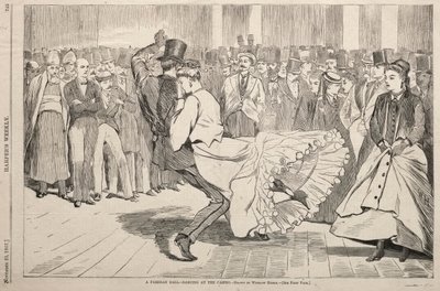 Parisli Bir Balo - Kumarhanede Dans, 1867. by Winslow Homer