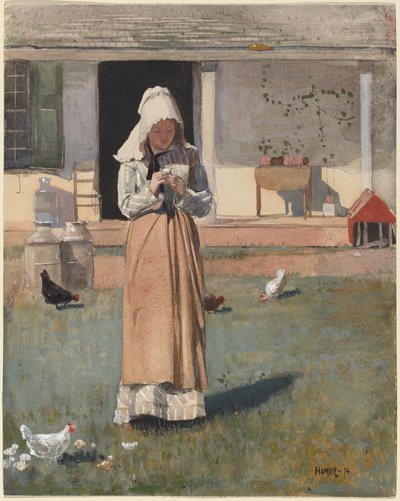 hasta bir tavuk by Winslow Homer
