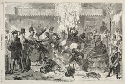 Şehirde Bir Kar Kaydırağı, 1860. by Winslow Homer