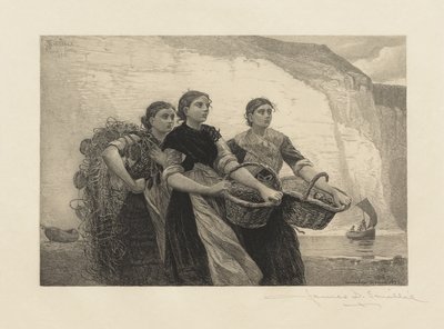 James David Smillie tarafından kazınmış Uçurumlardan Bir Ses by Winslow Homer