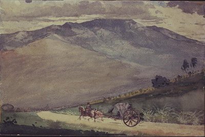 Bir Dağ Yolunda Bir Volante, Küba by Winslow Homer