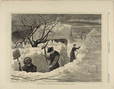 Kürekle Dışarı Çıkan Bir Kış Sabahı by Winslow Homer
