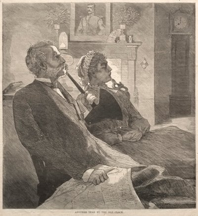 Eski Saatle Başka Bir Yıl, 1870. by Winslow Homer