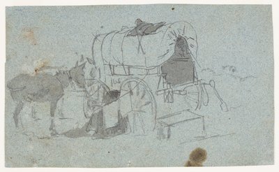 Ordu Vagonu ve Katır by Winslow Homer