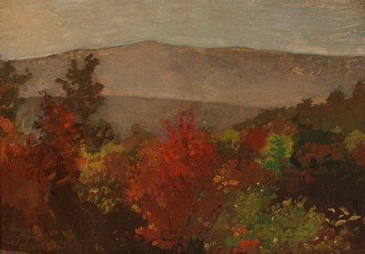 Sonbahar Ağaç Tepeleri, 11 Ekim 1873. by Winslow Homer