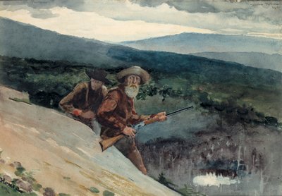 Ayı Avı, Prospect Rock, 1892. by Winslow Homer