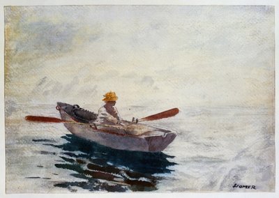 Bir teknede çocuk by Winslow Homer