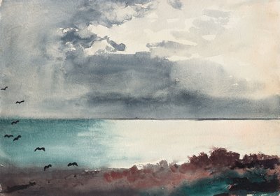 Breaking Storm, Maine Sahili by Winslow Homer