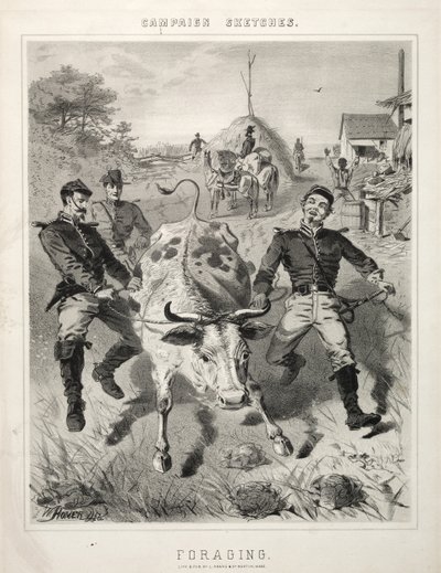 Kampanya Eskizleri: Toplayıcılık, 1863. by Winslow Homer