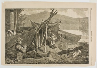 Adirondack Dağlarında Kamp Yapmak by Winslow Homer