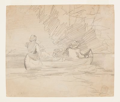 Üç Adamlı Kano by Winslow Homer