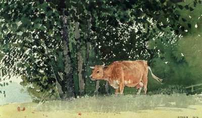 Çayırda İnek, 1878 by Winslow Homer