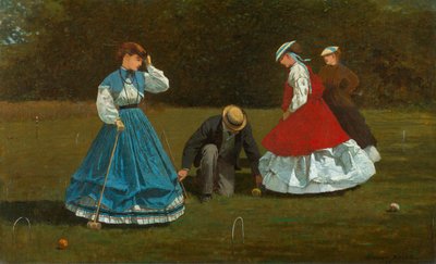 Kroket Sahnesi, 1866. by Winslow Homer
