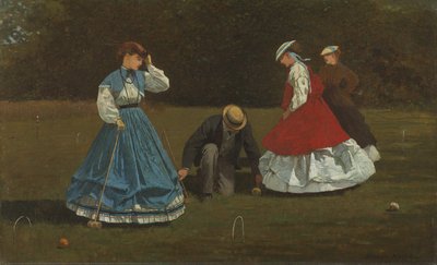 Kroket Sahnesi, 1866 by Winslow Homer