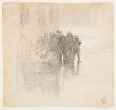 Çizim, Yağlı Derili Balıkçılar, Cullercoats, İngiltere, 1881 by Winslow Homer
