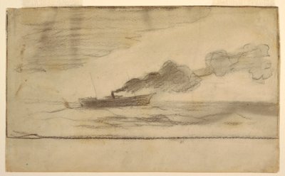 Çizim, Balıkçı Teknesi, yaklaşık 1881 by Winslow Homer