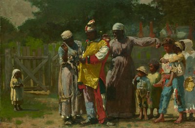 Karnaval için Giyinme, 1877. by Winslow Homer