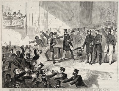 Siyahların ve Abolisyonistlerin Tremont Temple'dan kovulması, Boston, Massachusetts..., 1860. by Winslow Homer
