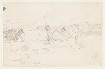 Bir Dory Sahilde Balıkçılar by Winslow Homer