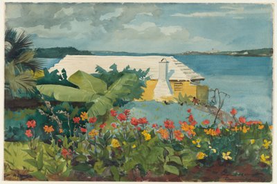 Çiçek Bahçesi ve Bungalov, Bermuda by Winslow Homer