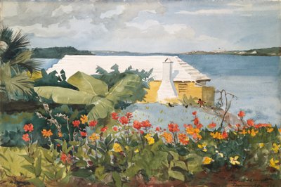 Çiçek Bahçesi ve Bungalov, Bermuda by Winslow Homer