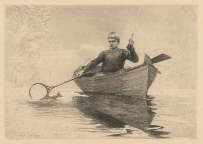 Fly Fishing, 1889. by Winslow Homer