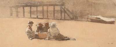 Sahilde Dört Çocuk, 1873. by Winslow Homer