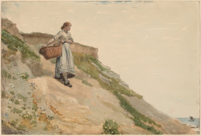 Sepet taşıyan kız by Winslow Homer