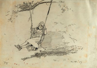 Salıncaktaki Kız, 1879 by Winslow Homer