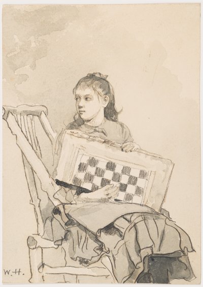 Dama Tahtalı Glrl by Winslow Homer