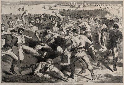 Kampta Tatil - Futbol Oynayan Askerler, 1865. by Winslow Homer