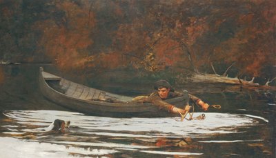 Tazı ve Avcı, 1892 by Winslow Homer